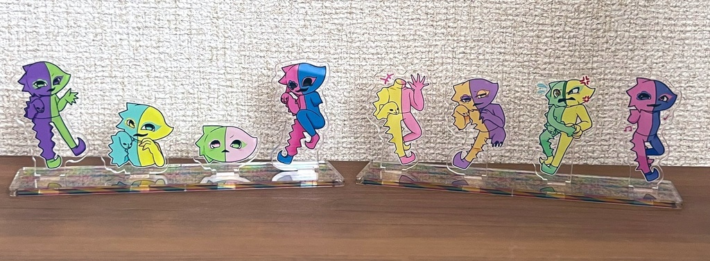 ミニおジェス達のアクリルジオラマ