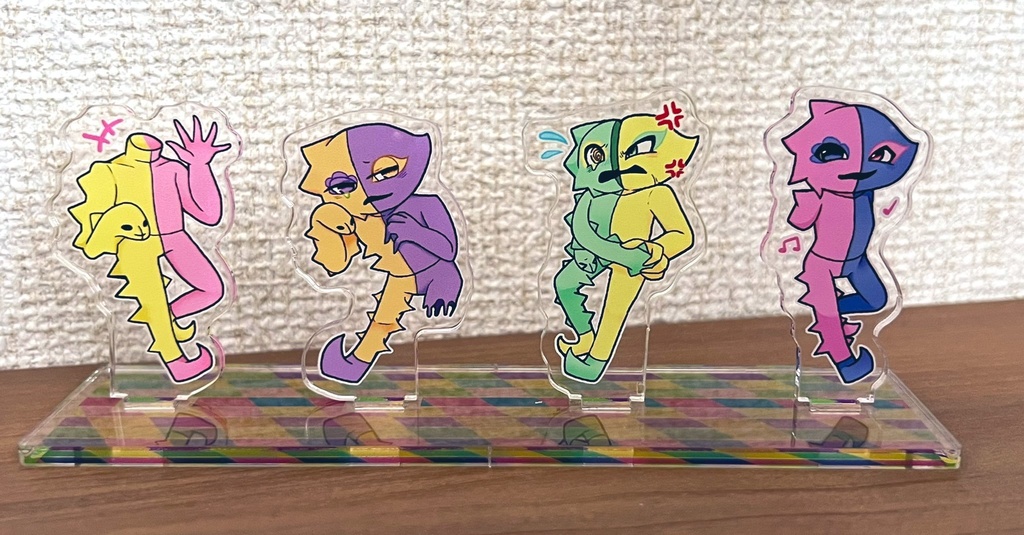 ミニおジェス達のアクリルジオラマ