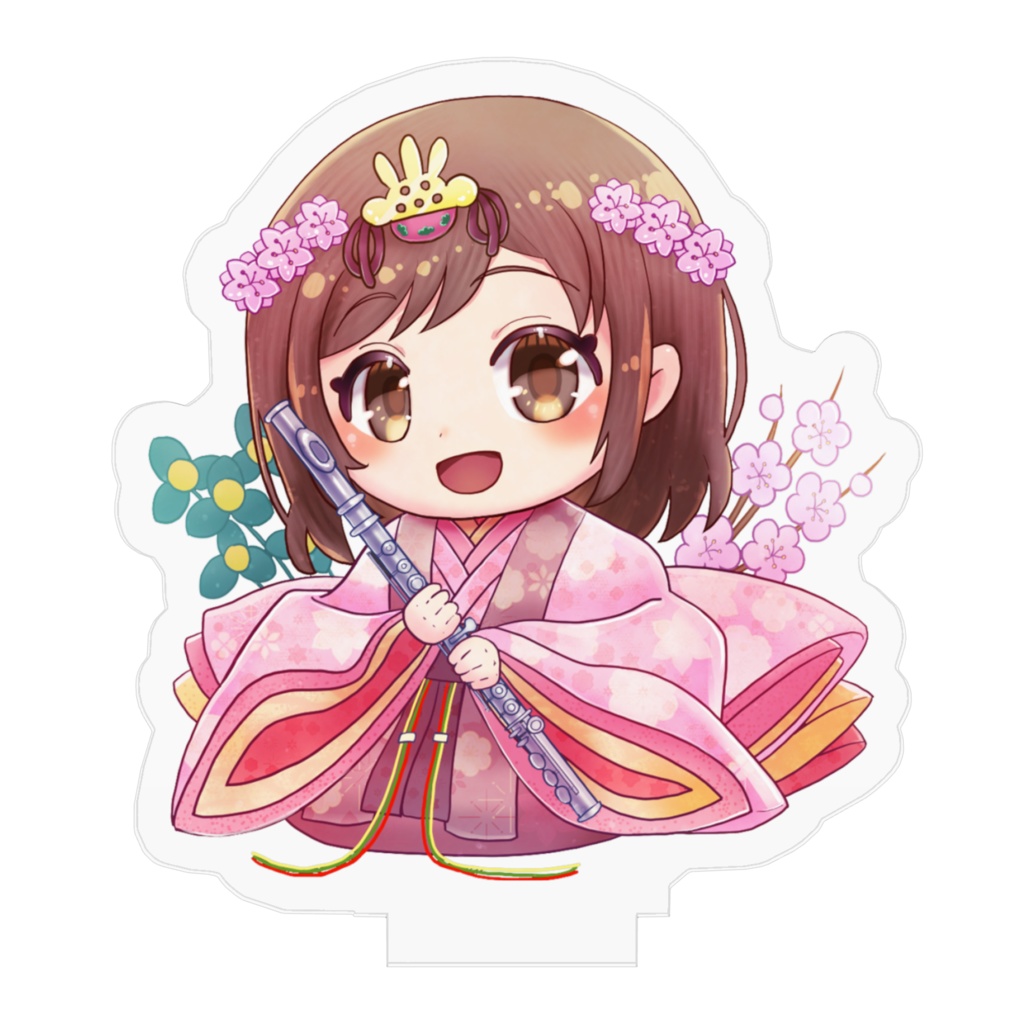 フルートお雛様アクリルスタンド