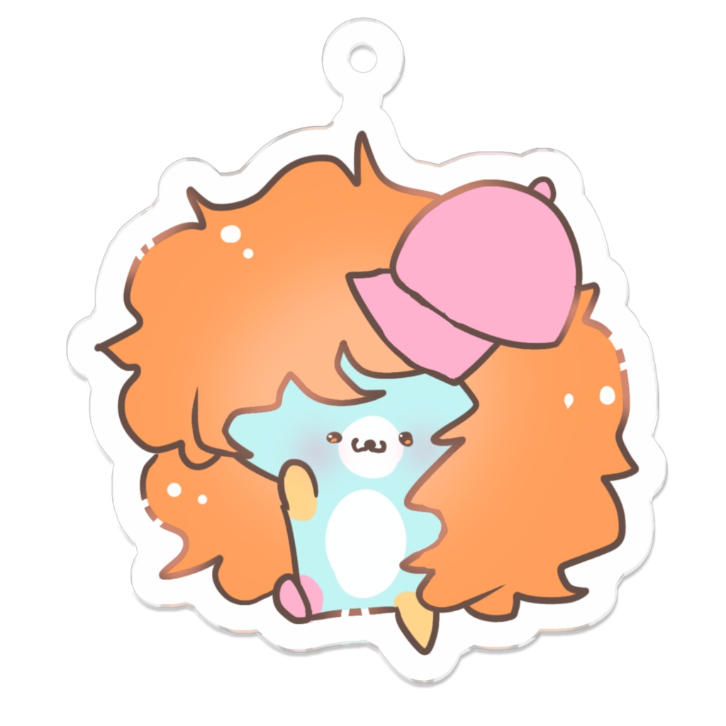 Amekaji gyaru decora spaniel dog keychain
