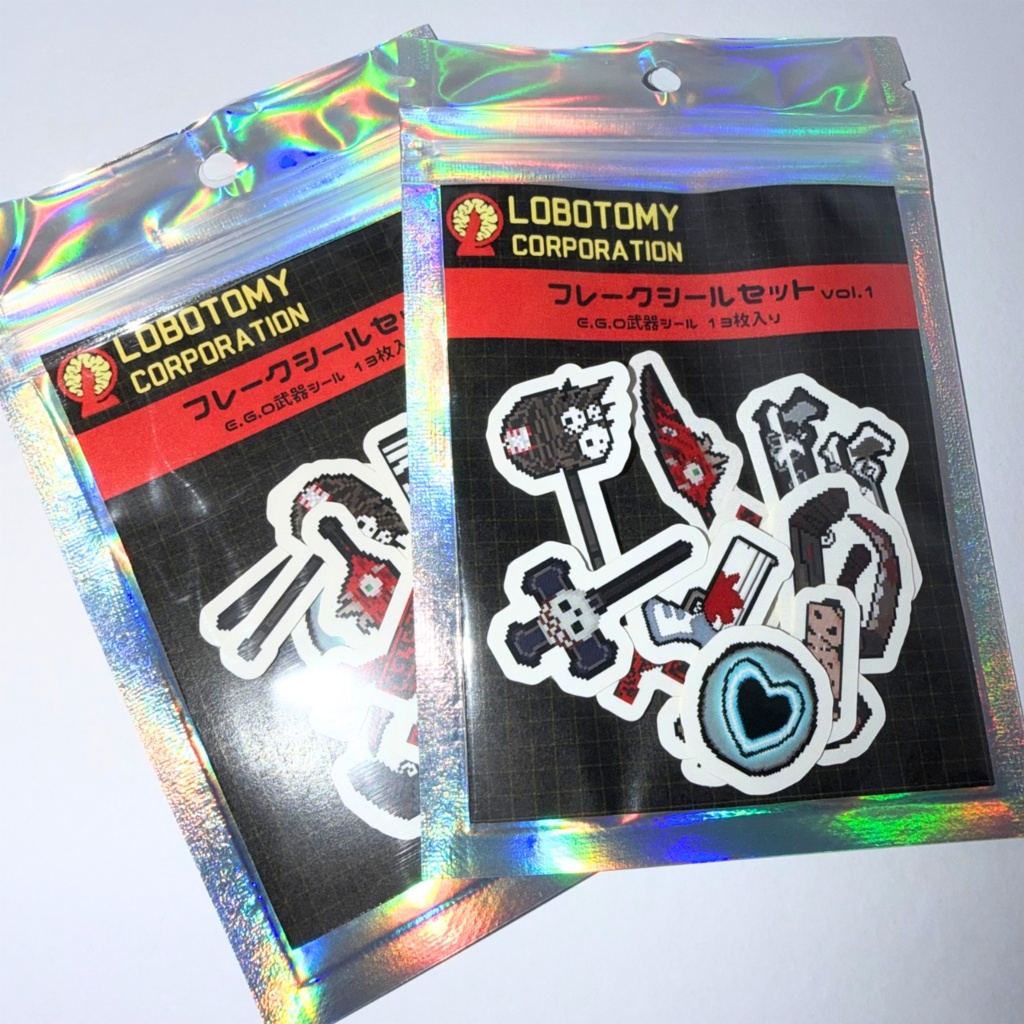 【Lobotomy Corporation】E.G.O武器フレークシールセットvol.1