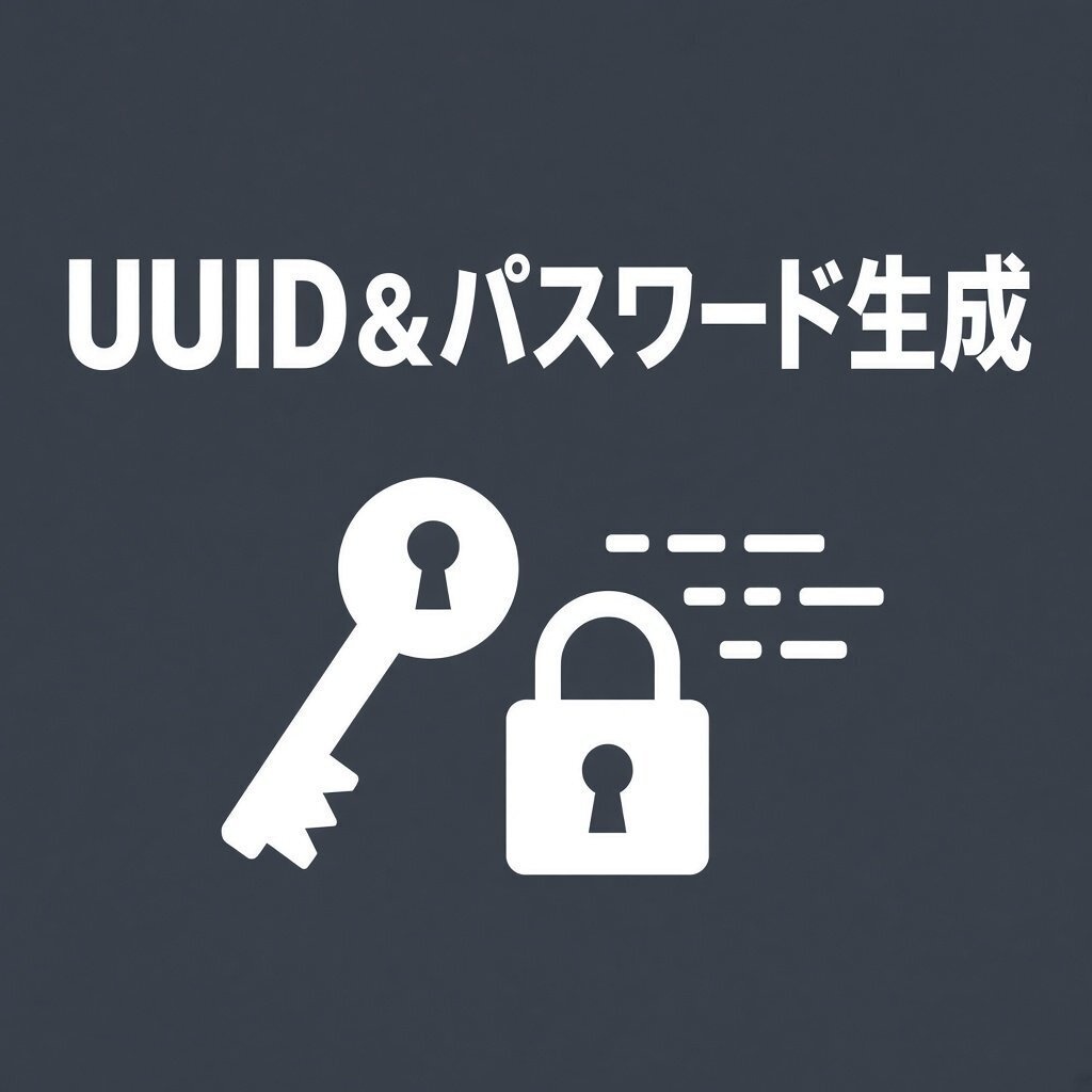 【インストール不要】UUID&パスワード一括生成|v4・長さ/記号指定・CSV/TXT出力
