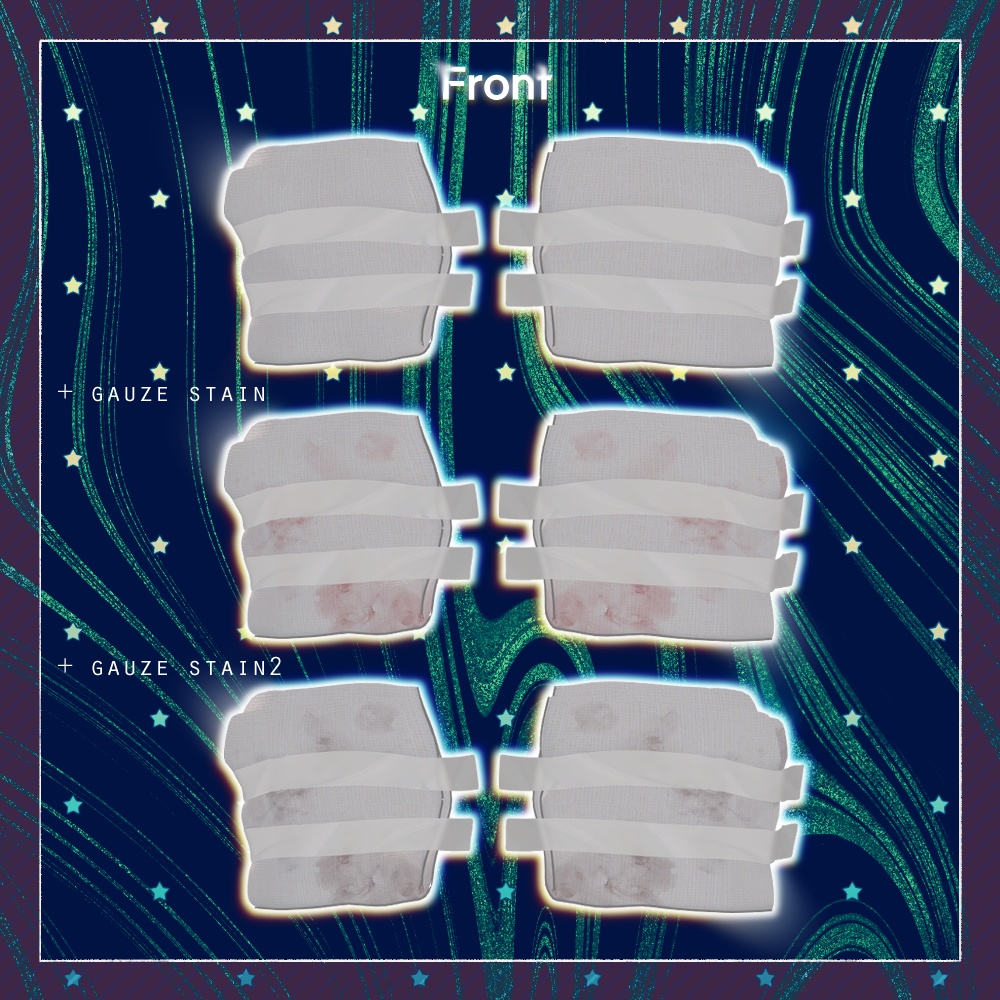 【9アバター対応】bye Gauze Patch Set ガーゼばんそうこう セット