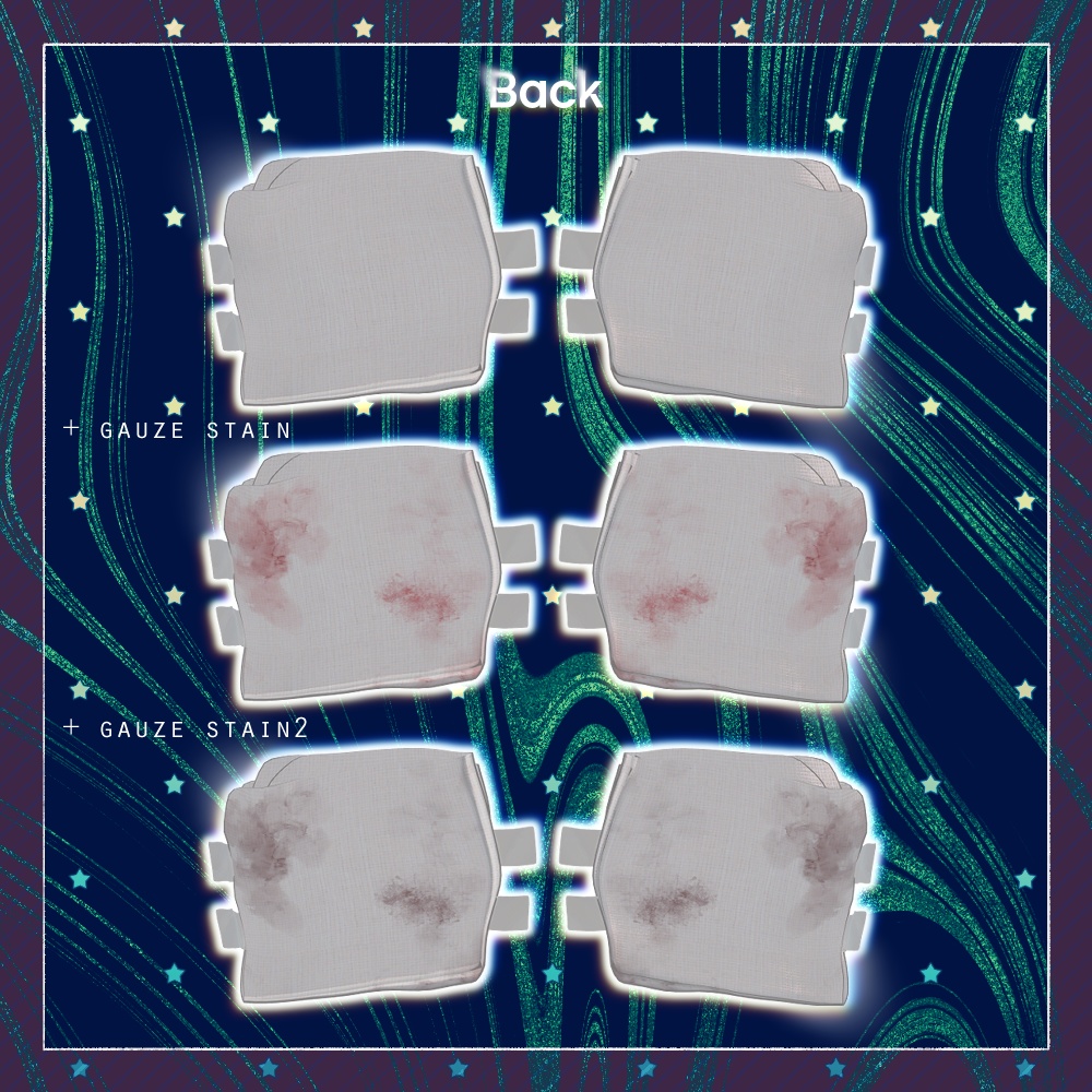 【9アバター対応】bye Gauze Patch Set ガーゼばんそうこう セット