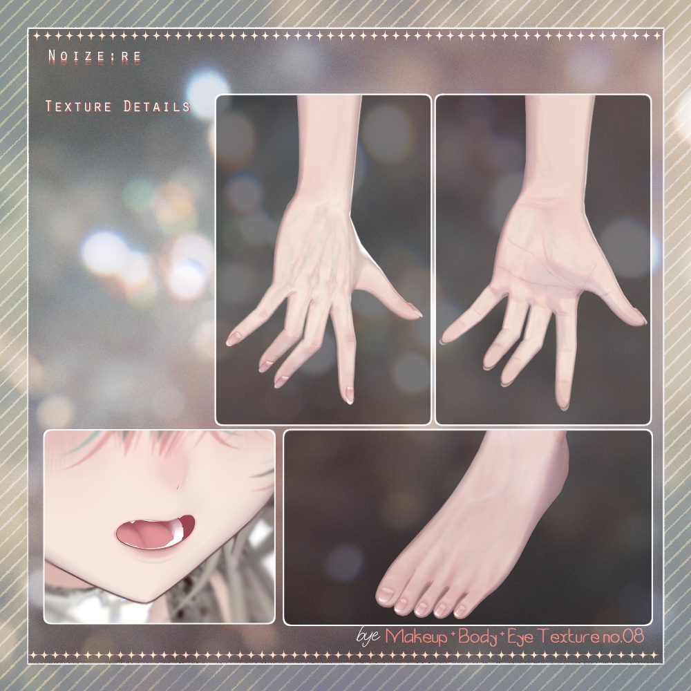 bye Makeup +Body + Eye Texture All pack No. 08 【4アバター対応】