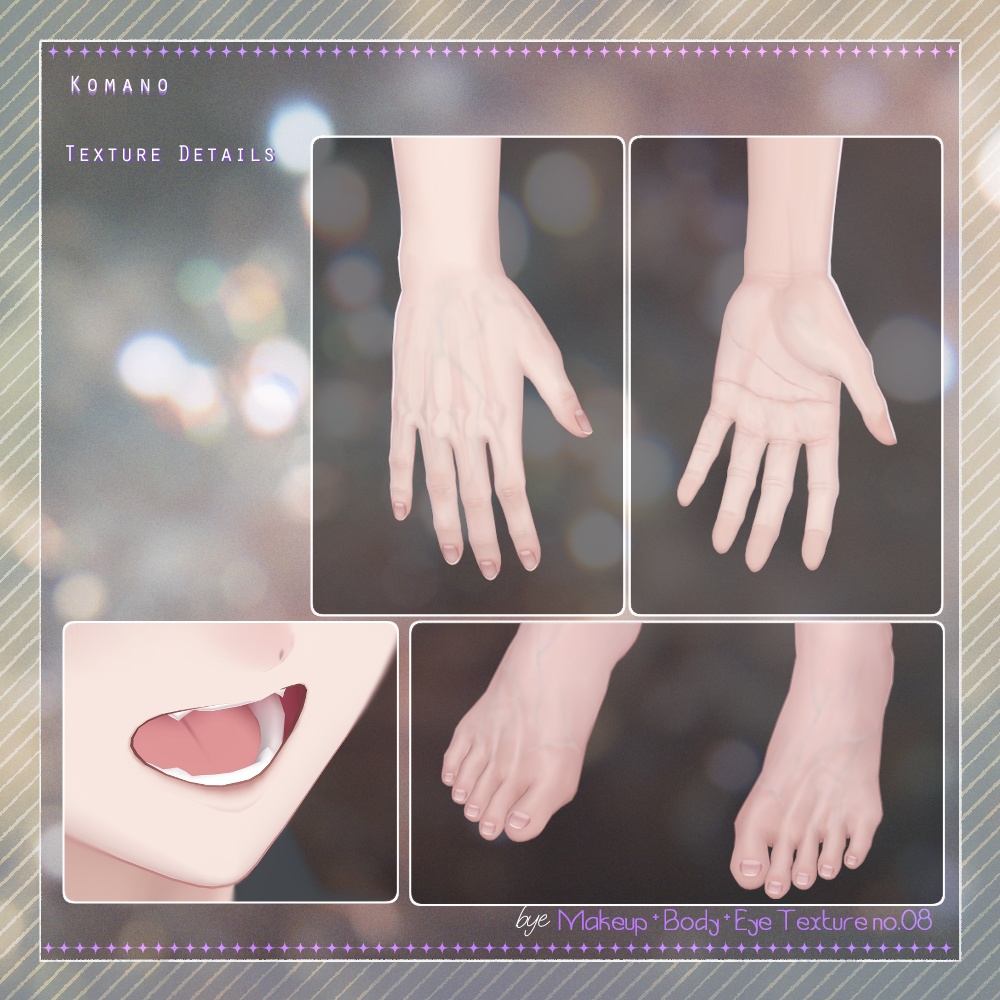 bye Makeup +Body + Eye Texture All pack No. 08 【4アバター対応】