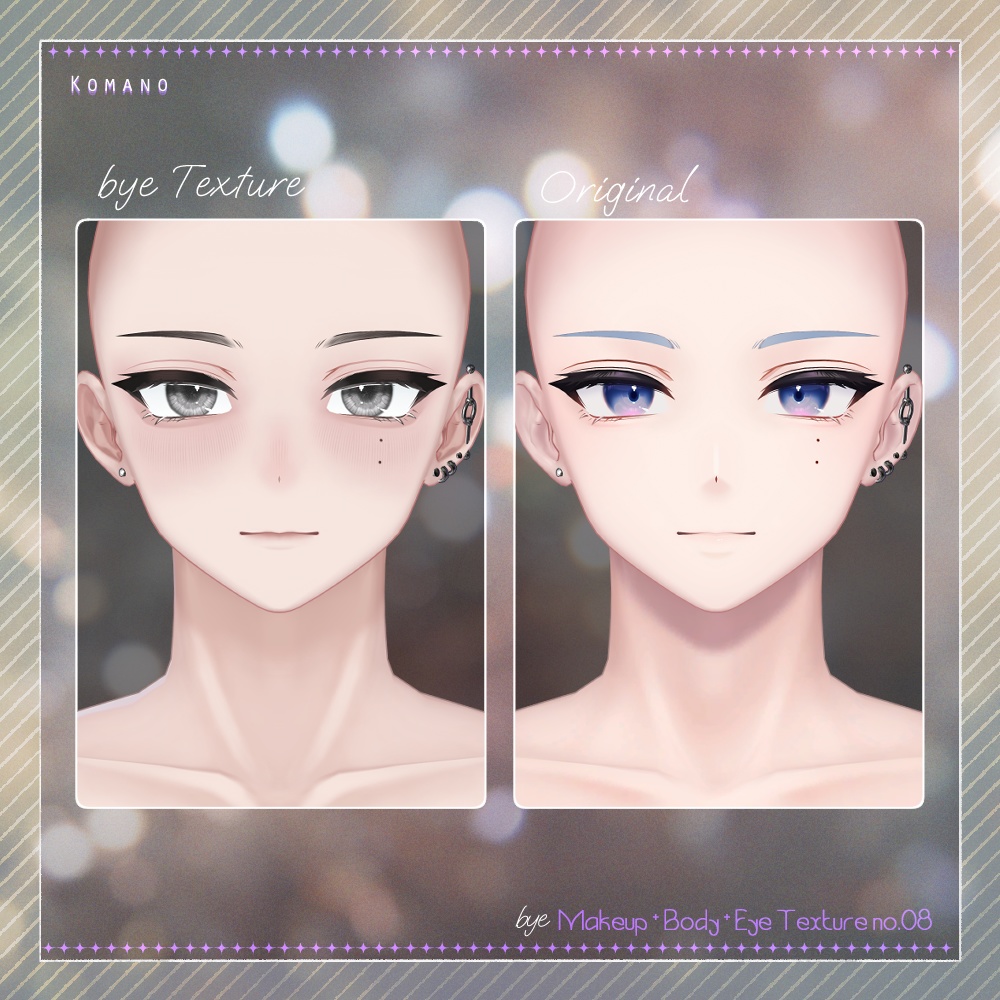 bye Makeup +Body + Eye Texture All pack No. 08 【4アバター対応】