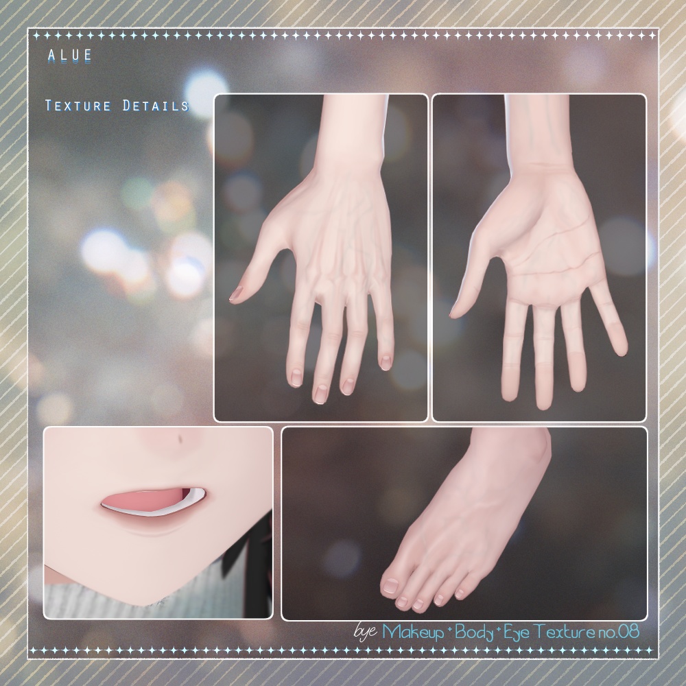 bye Makeup +Body + Eye Texture All pack No. 08 【4アバター対応】