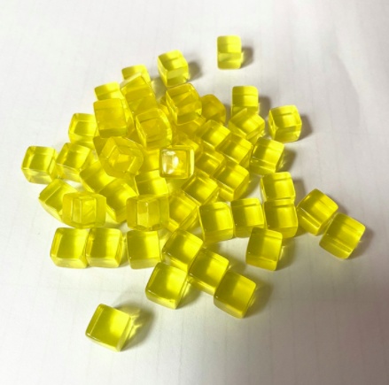 100個 /透明キューブ/8mm/無地サイコロ/