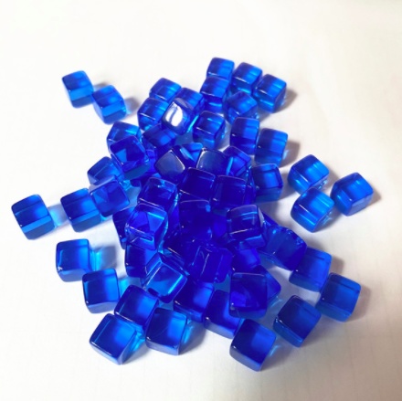 100個 /透明キューブ/8mm/無地サイコロ/