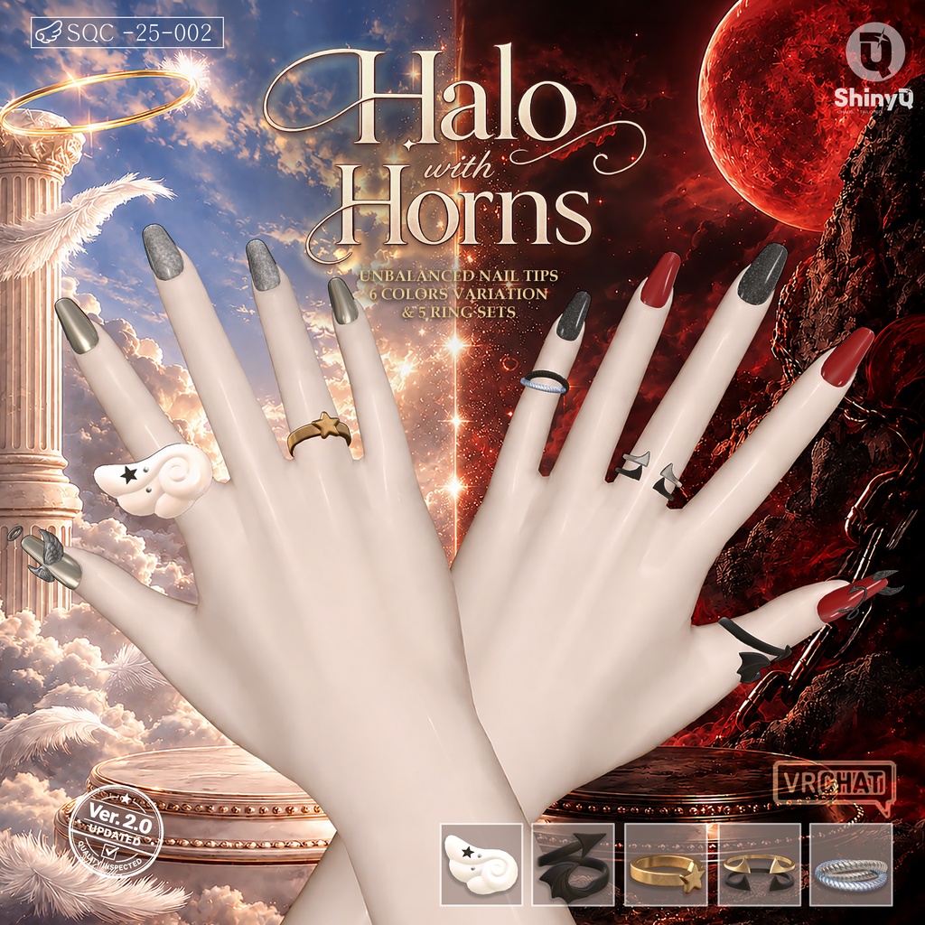 [ネイル & リング] Halo with Horns