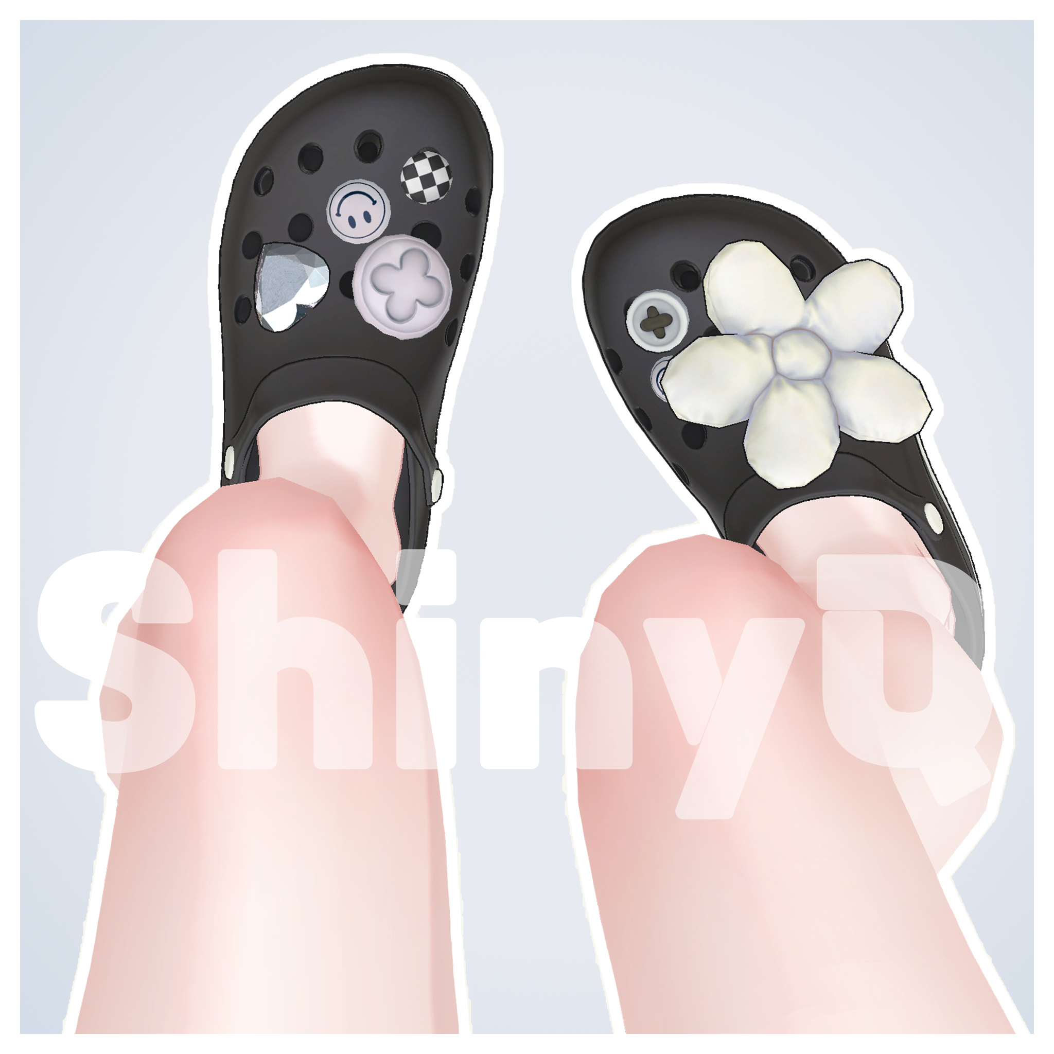 [Deco Crocs]かわいいデコクロックスパック（5色・8体アバター対応） - ShinyQ - BOOTH