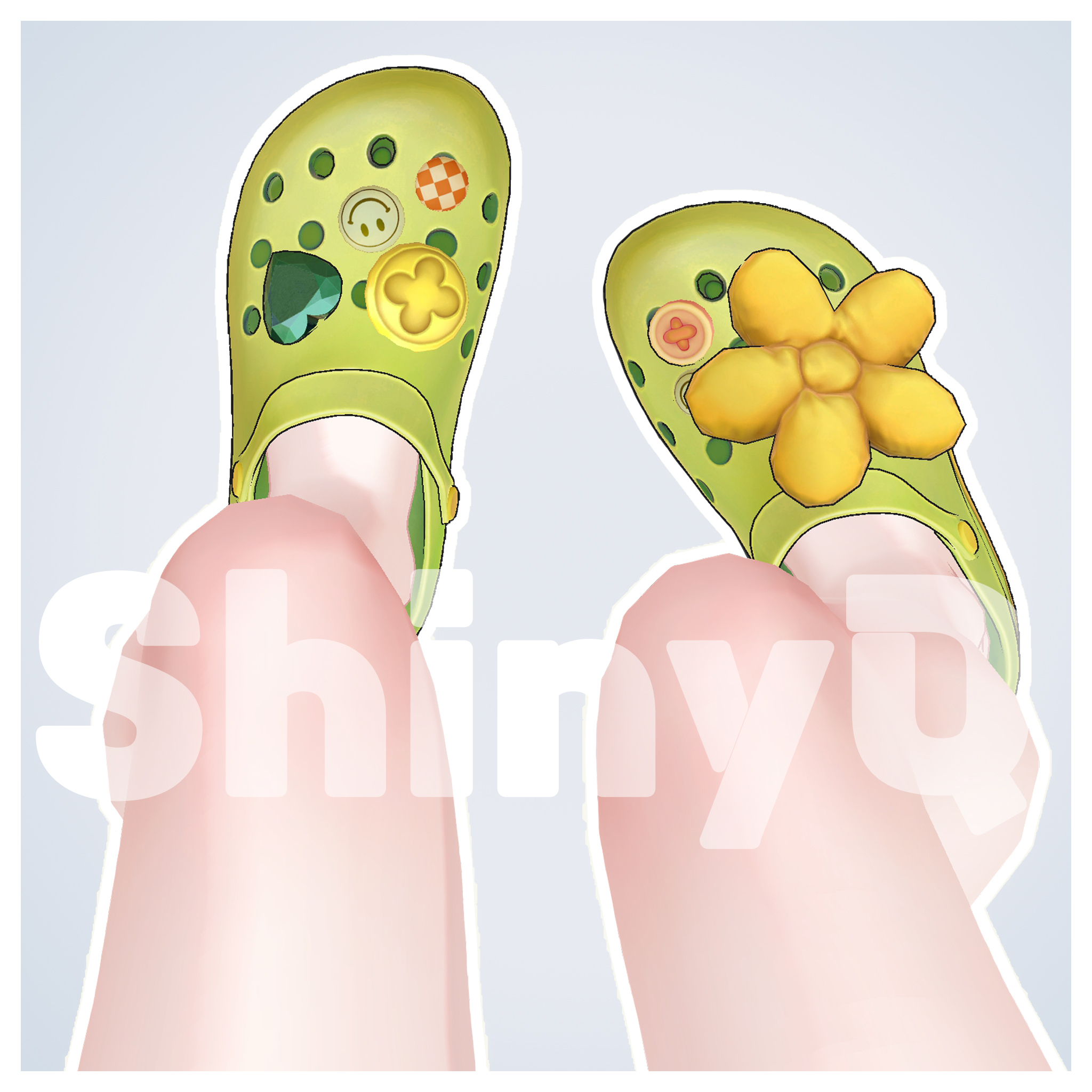 [Deco Crocs]かわいいデコクロックスパック（5色・8体アバター対応） - ShinyQ - BOOTH