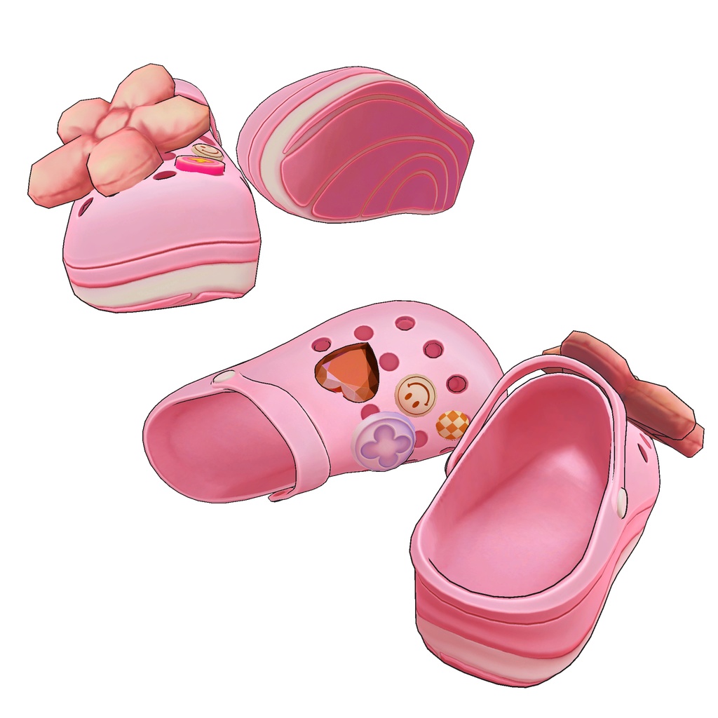 [Deco Crocs]かわいいデコクロックスパック（5色・8体アバター対応） - ShinyQ - BOOTH