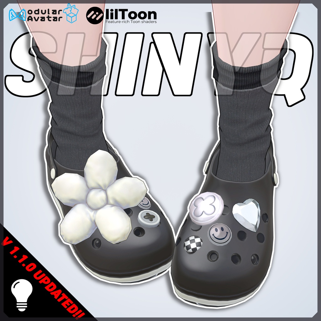 [Deco Crocs]かわいいデコクロックスパック（5色・10体アバター対応）