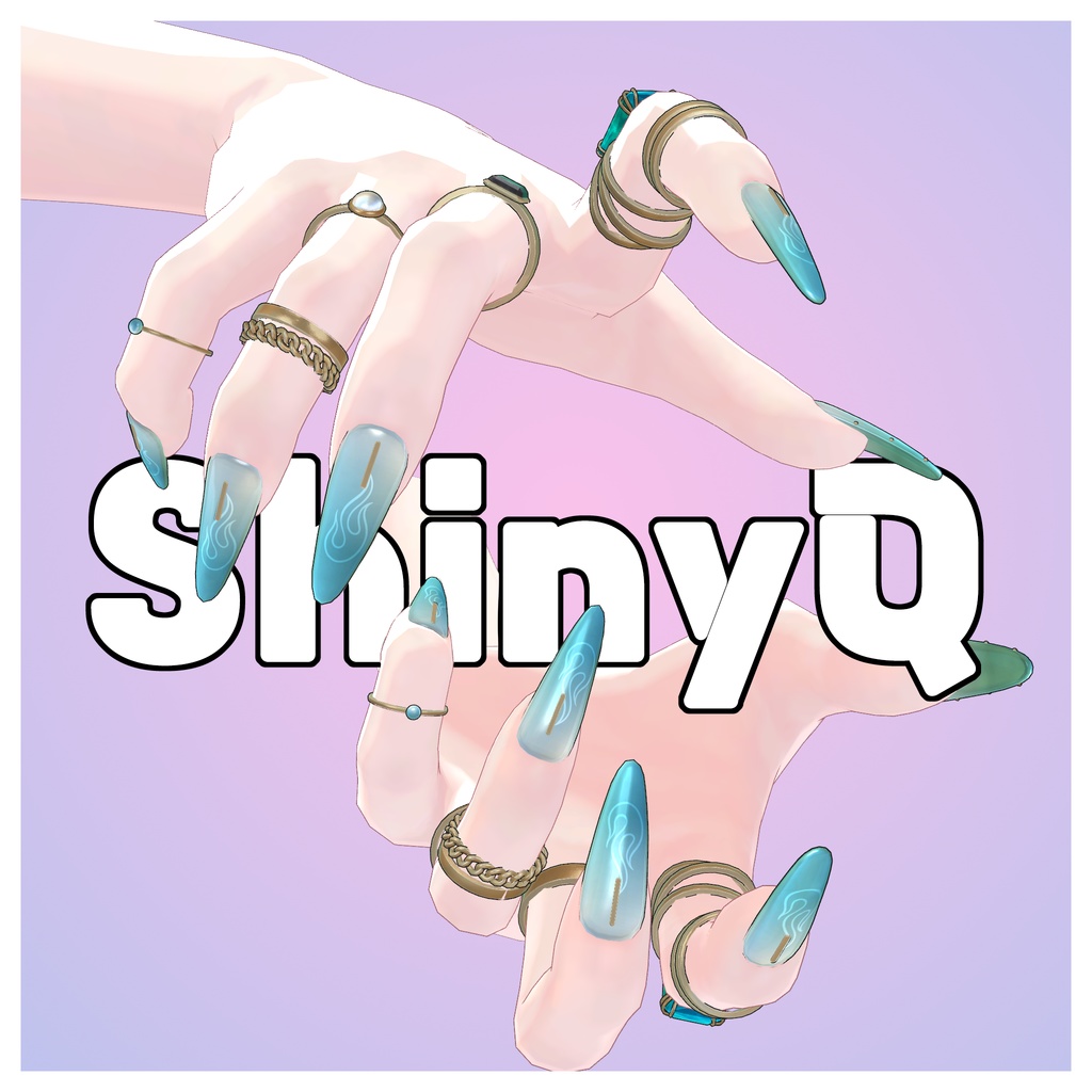 [ネイル] Crystal Edge Nail ＆ Jewelry Ring Set