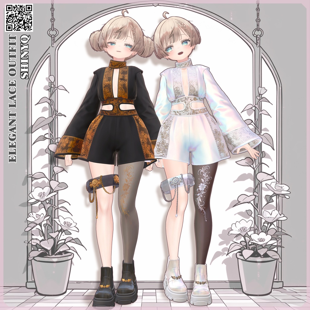 [エレガントレースアウトフィット]Elegant Lace Outfit