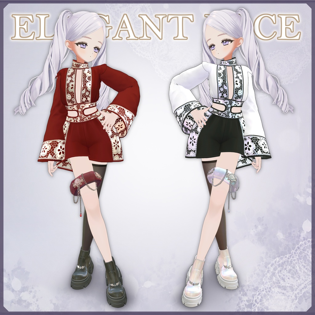 [エレガントレースアウトフィット]Elegant Lace Outfit
