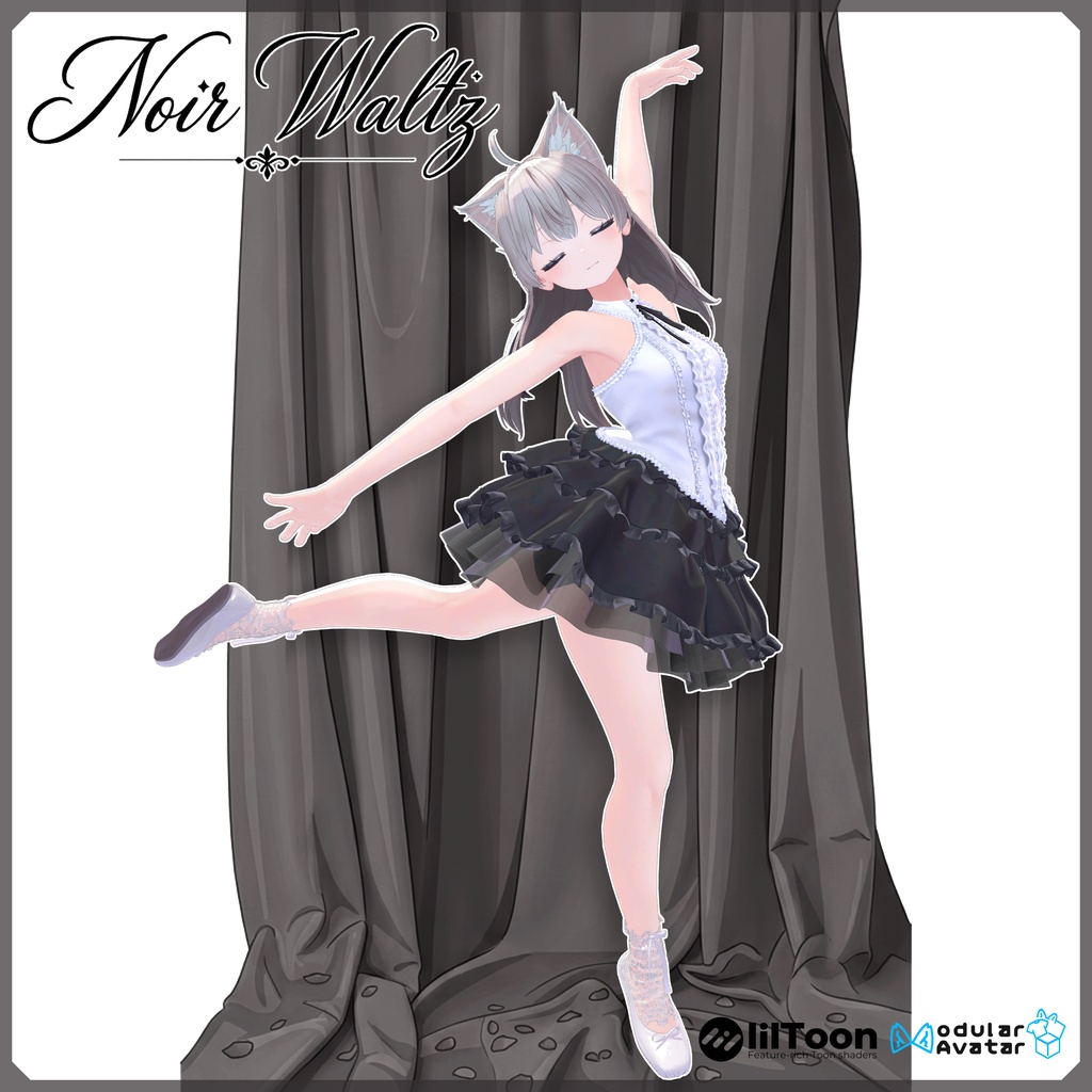 【バレエ風衣装】Noir Waltz