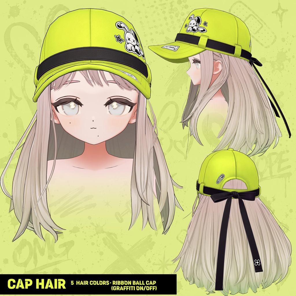 【VRChat衣装・ヘア】BROKEN BUNNY for フィユエ
