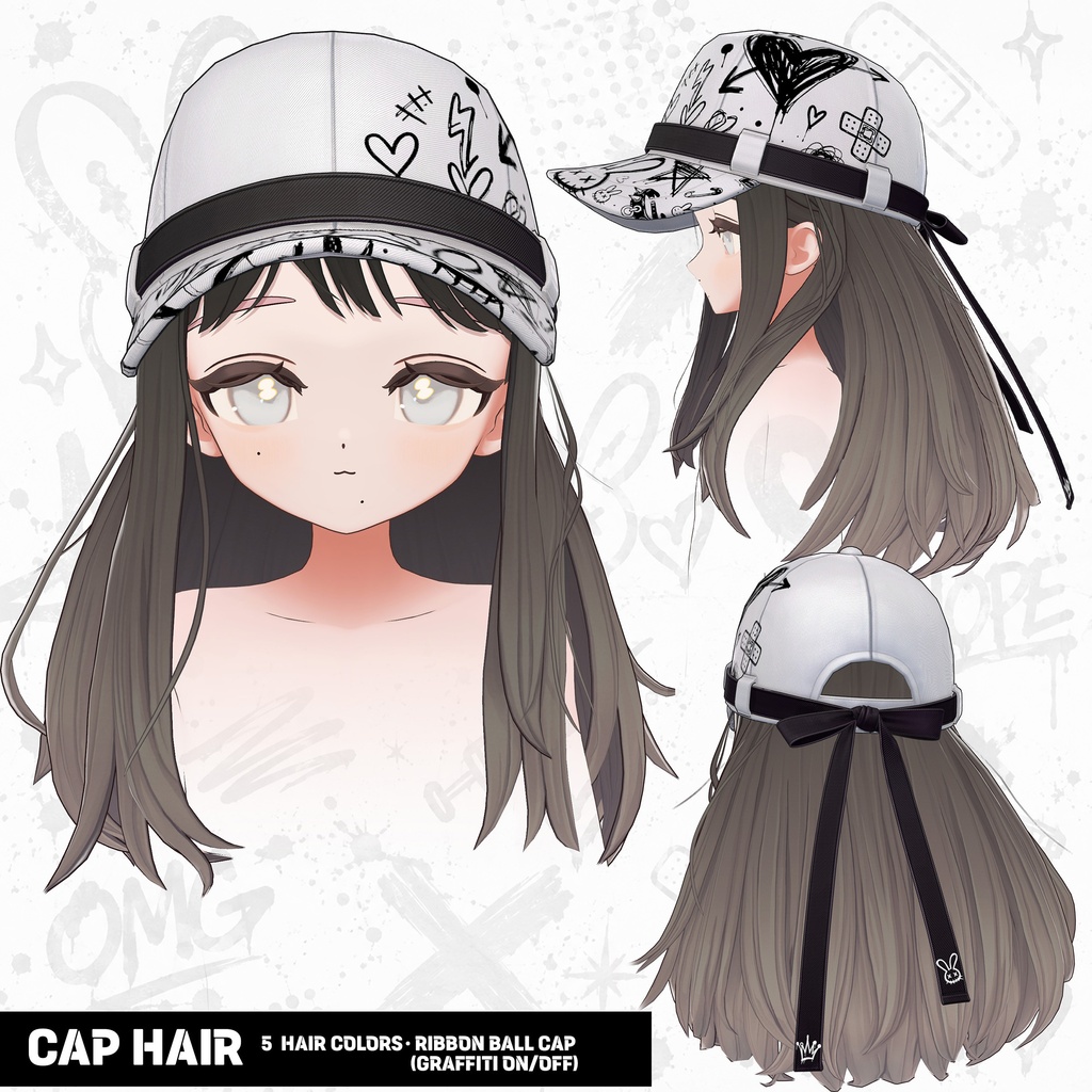 【VRChat衣装・ヘア】BROKEN BUNNY for フィユエ