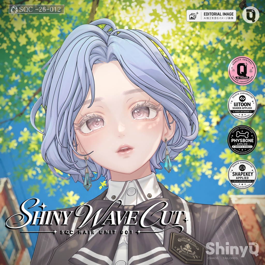 【ヘア】SHINY WAVE CUT