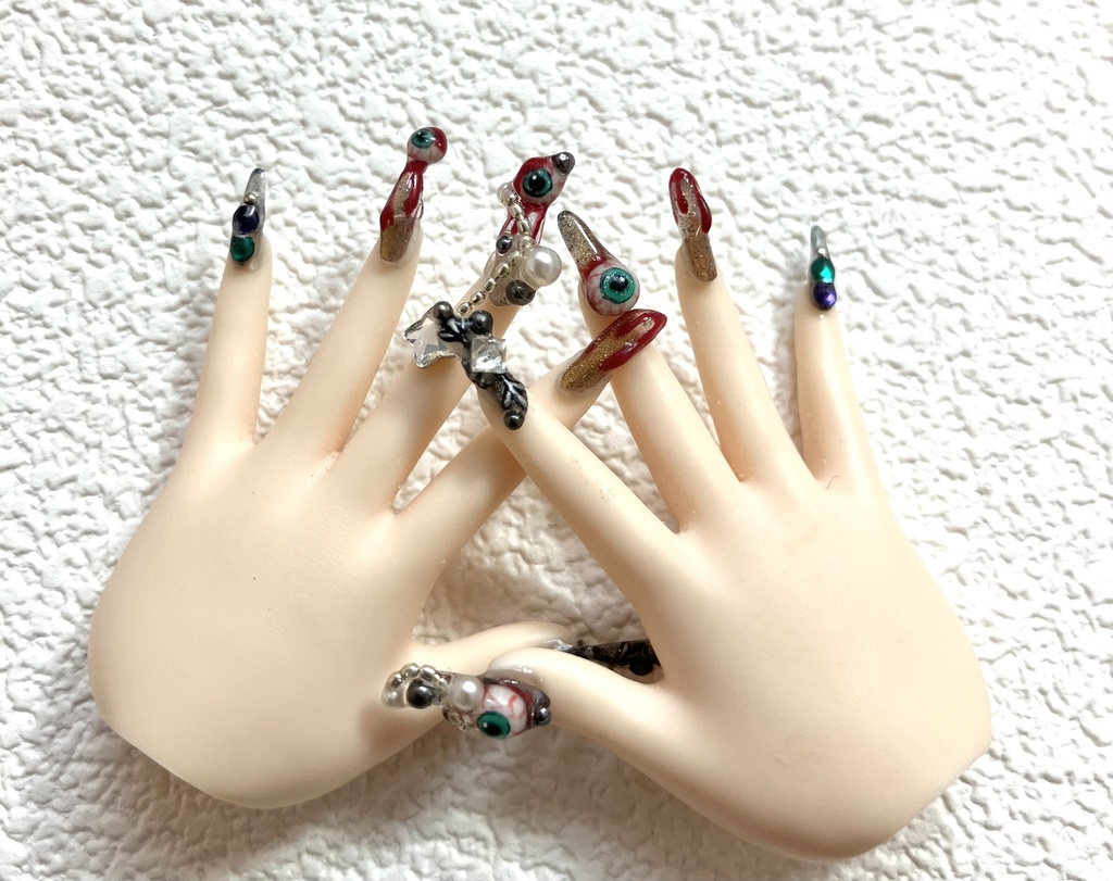 【オビツ50 ロングネイル】ドール用ネイルチップ