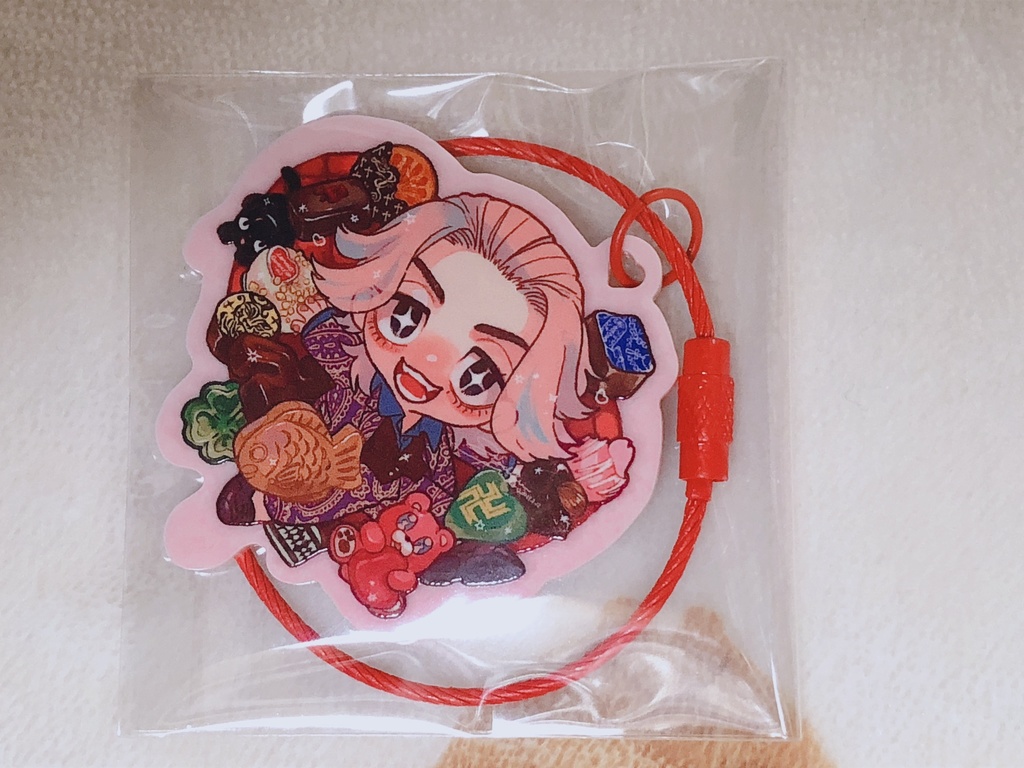 チョコいっぱいマィキ〜(ワイヤーキーホルダー)