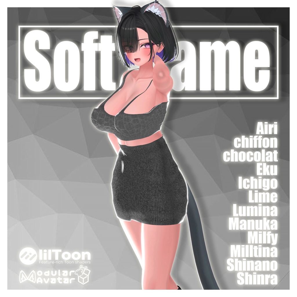 【12人】 ☆Soft Frame☆ 【VRChat想定】