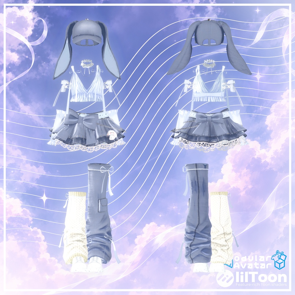 【17対応】🎁open sale!!🎁 🌙Lunelle🐇【VRChat想定】