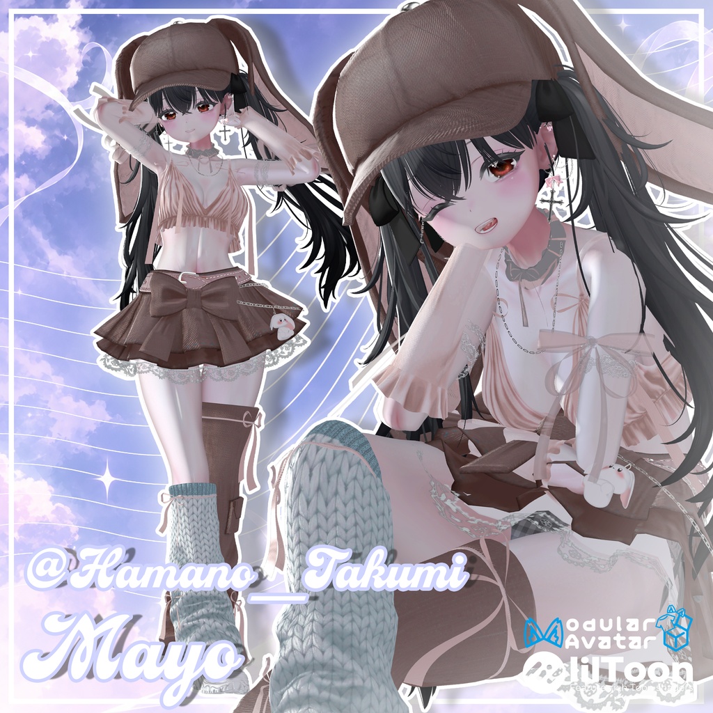 【17対応】🎁open sale!!🎁 🌙Lunelle🐇【VRChat想定】