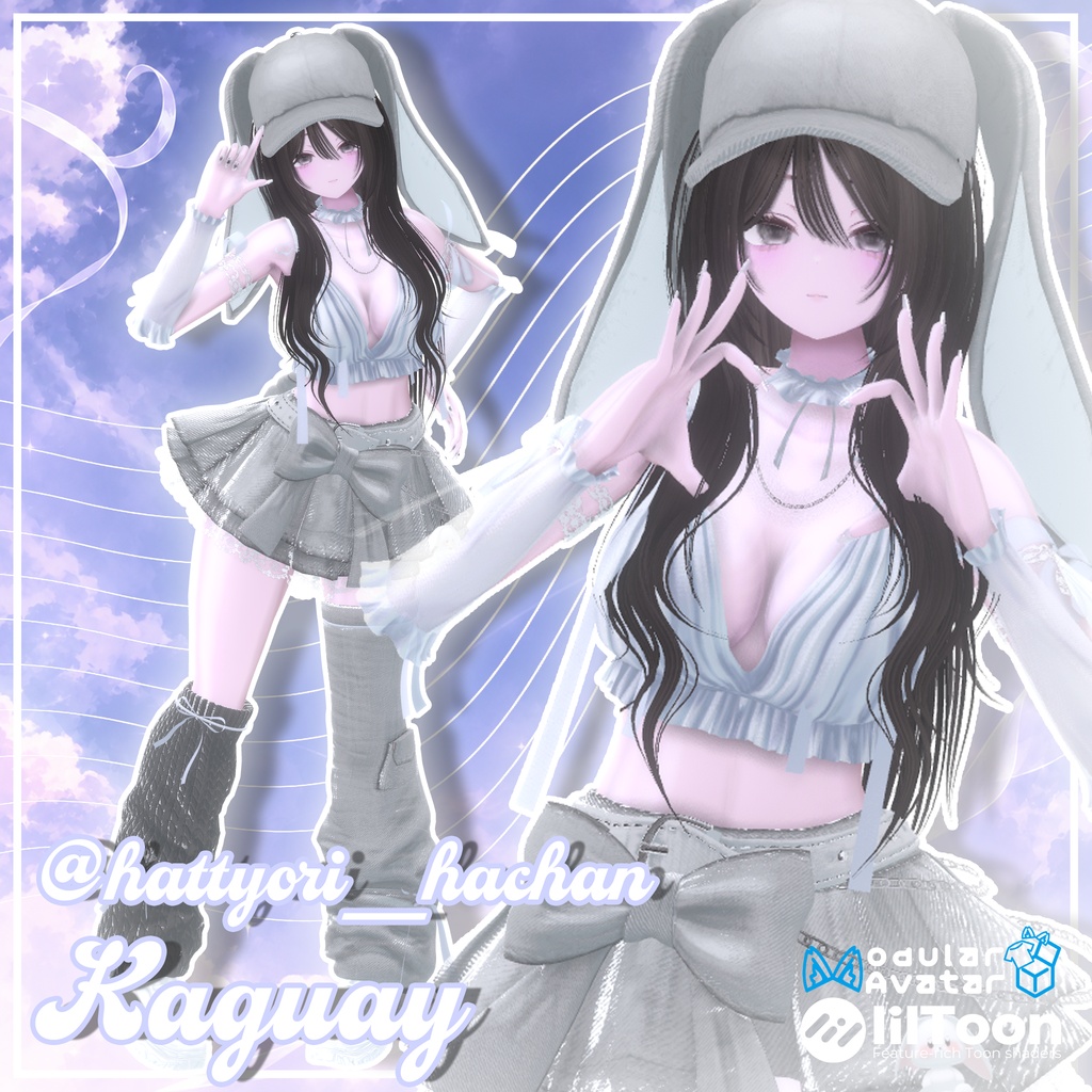【17対応】🎁open sale!!🎁 🌙Lunelle🐇【VRChat想定】