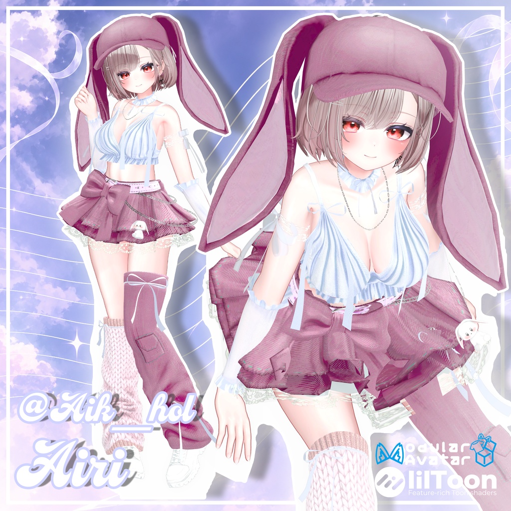 【17対応】🎁open sale!!🎁 🌙Lunelle🐇【VRChat想定】