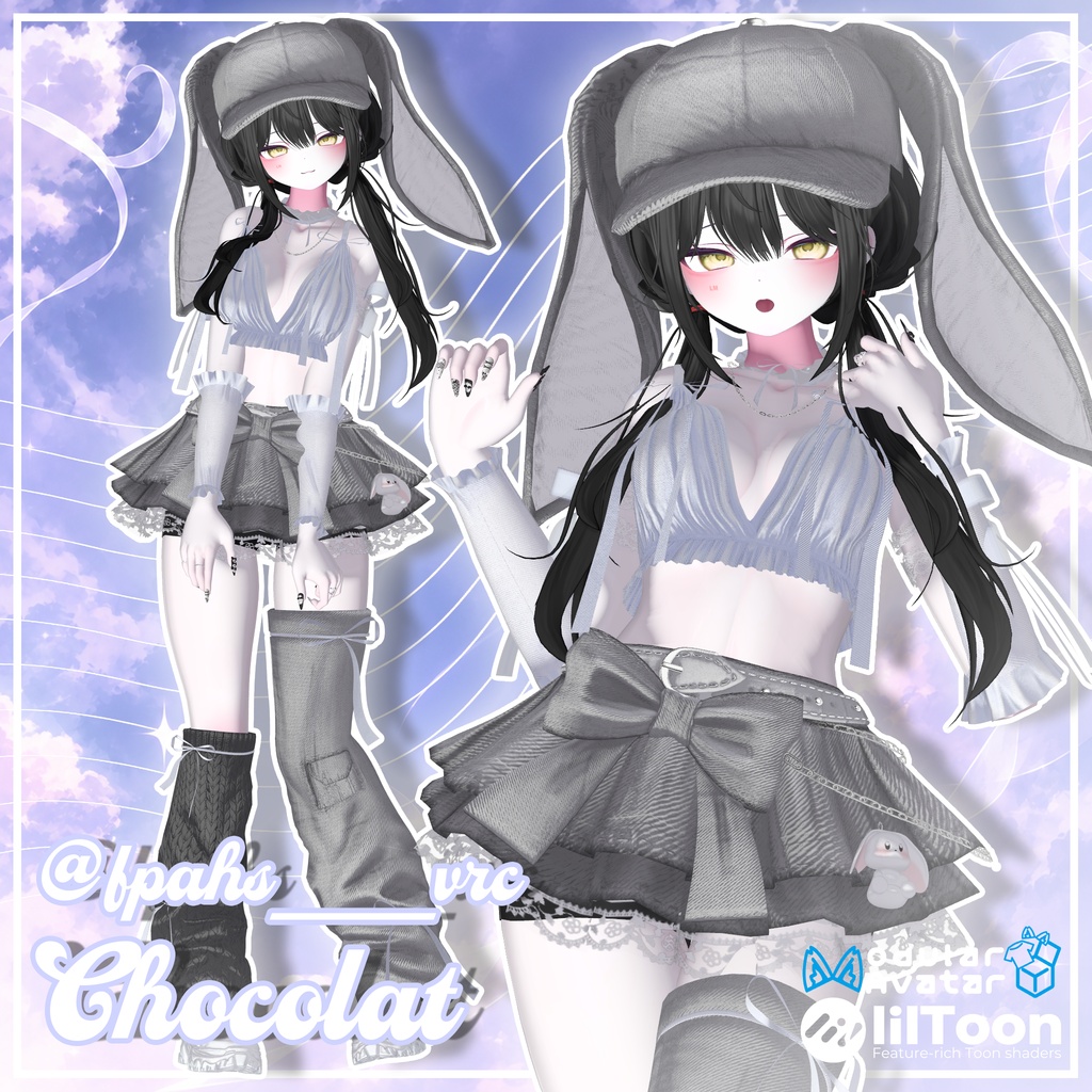 【17対応】🎁open sale!!🎁 🌙Lunelle🐇【VRChat想定】