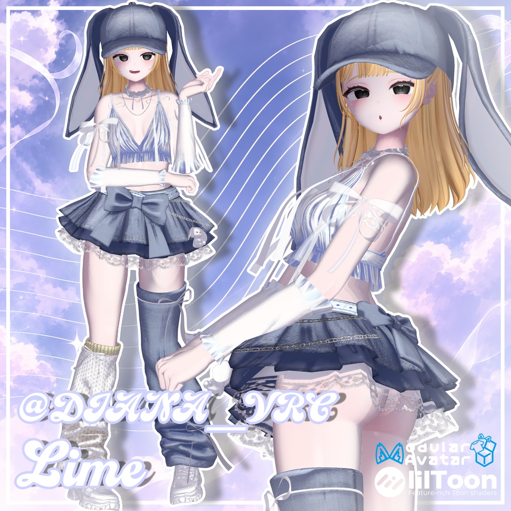 【17対応】🎁open sale!!🎁 🌙Lunelle🐇【VRChat想定】