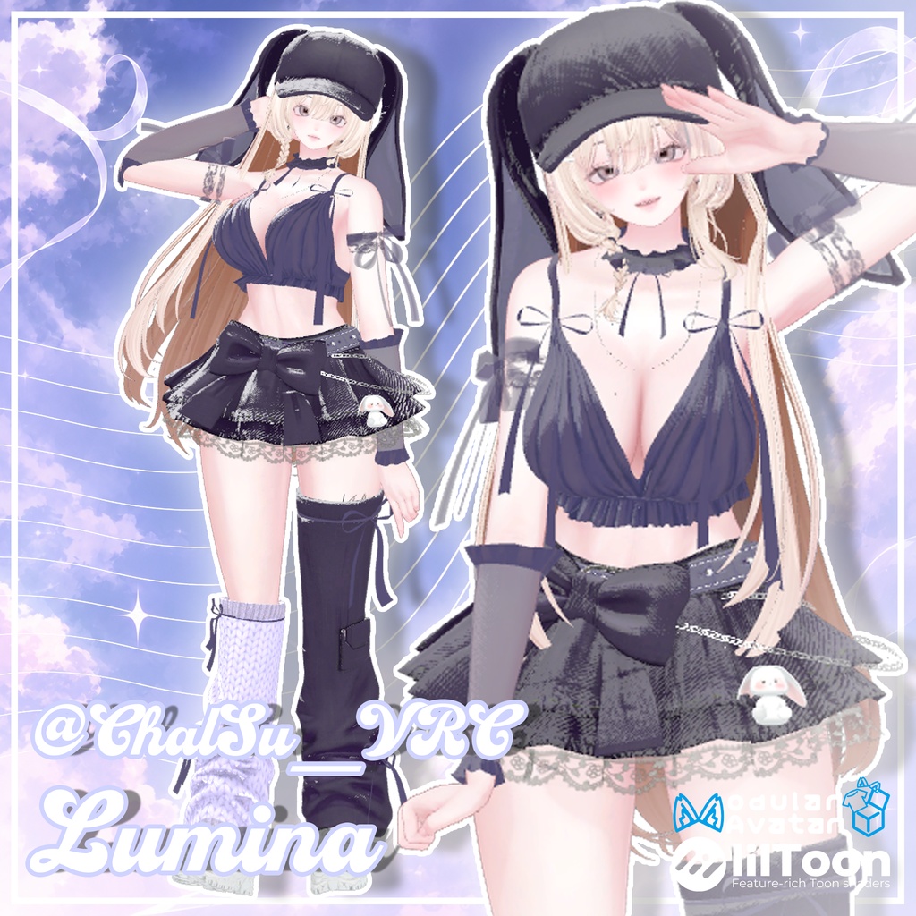 【17対応】🎁open sale!!🎁 🌙Lunelle🐇【VRChat想定】
