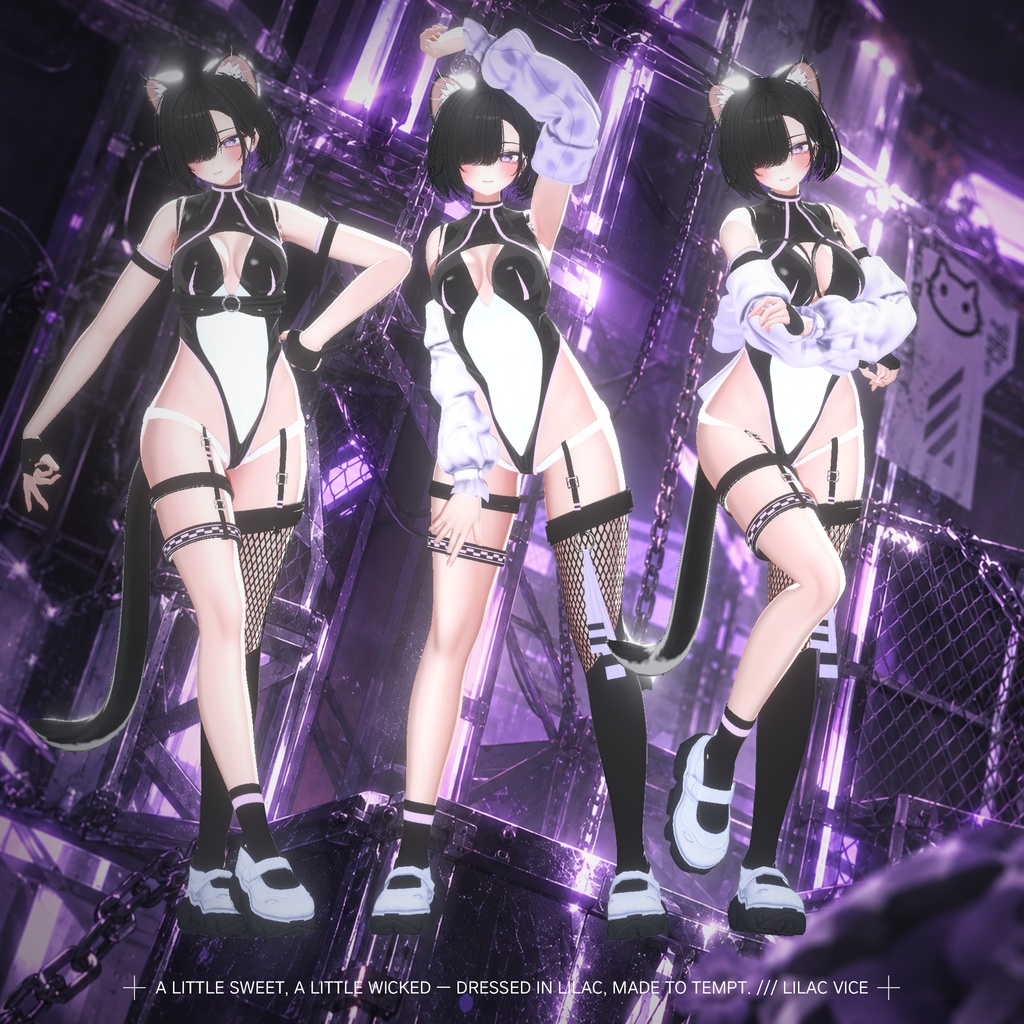 【18対応】🎁open sale!!🎁💜 Lilac Vice 💜【VRChat想定】