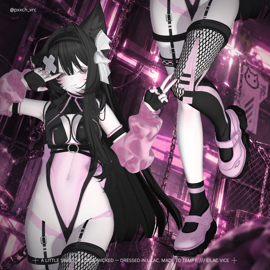 【18対応】🎁open sale!!🎁💜 Lilac Vice 💜【VRChat想定】