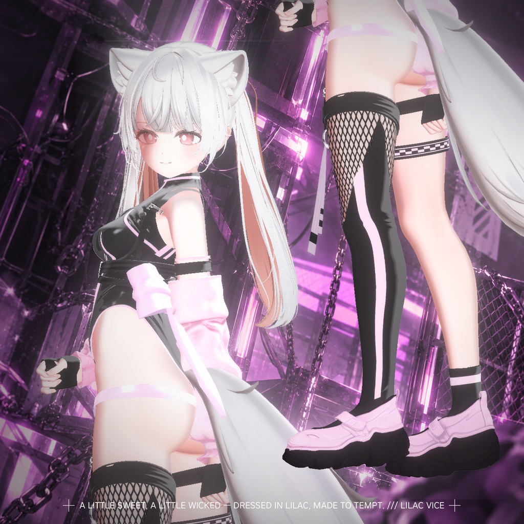 【18対応】🎁open sale!!🎁💜 Lilac Vice 💜【VRChat想定】