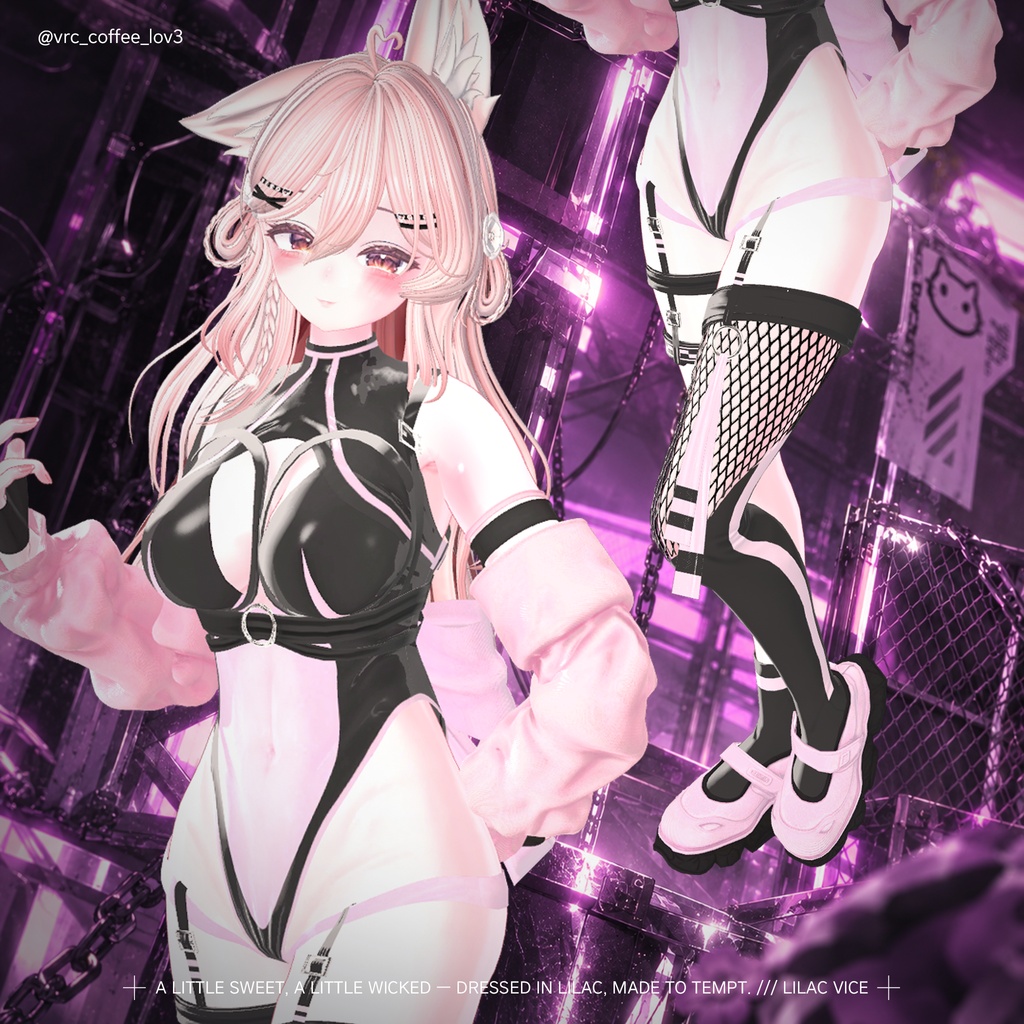 【18対応】🎁open sale!!🎁💜 Lilac Vice 💜【VRChat想定】