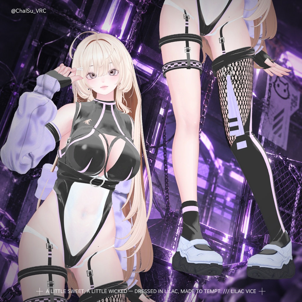 【18対応】🎁open sale!!🎁💜 Lilac Vice 💜【VRChat想定】