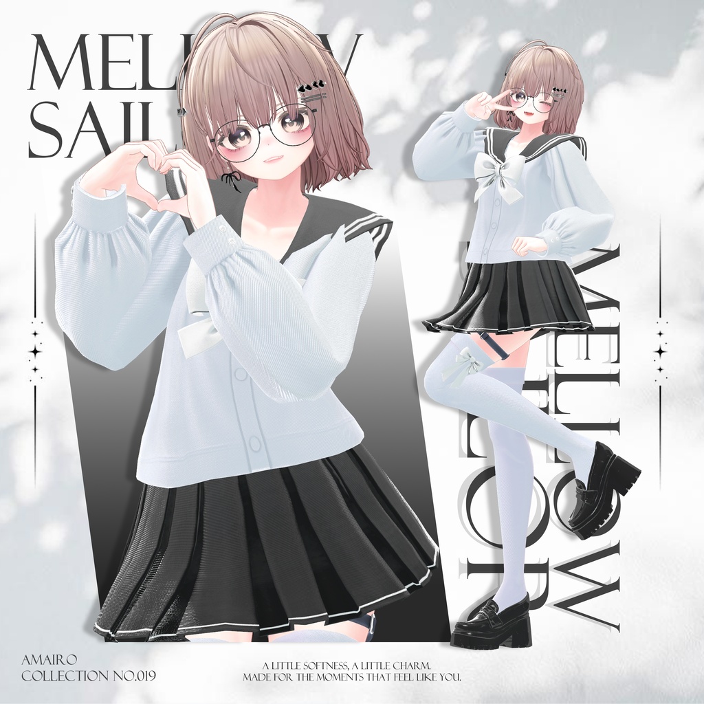 【16対応】🌸✨ OPEN SALE!! ✨🌸🎀 Mellow Sailor 🎀【VRChat想定】