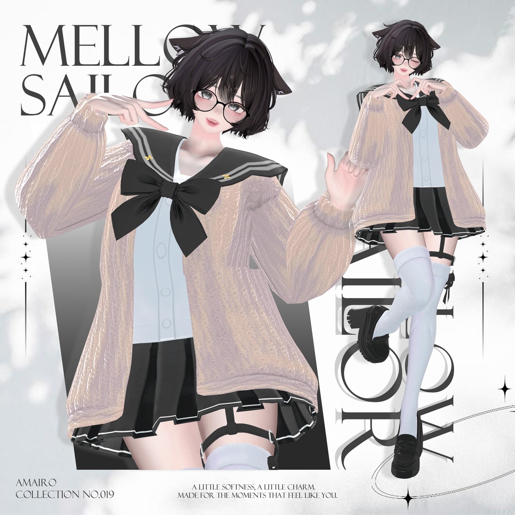 【16対応】🌸✨ OPEN SALE!! ✨🌸🎀 Mellow Sailor 🎀【VRChat想定】