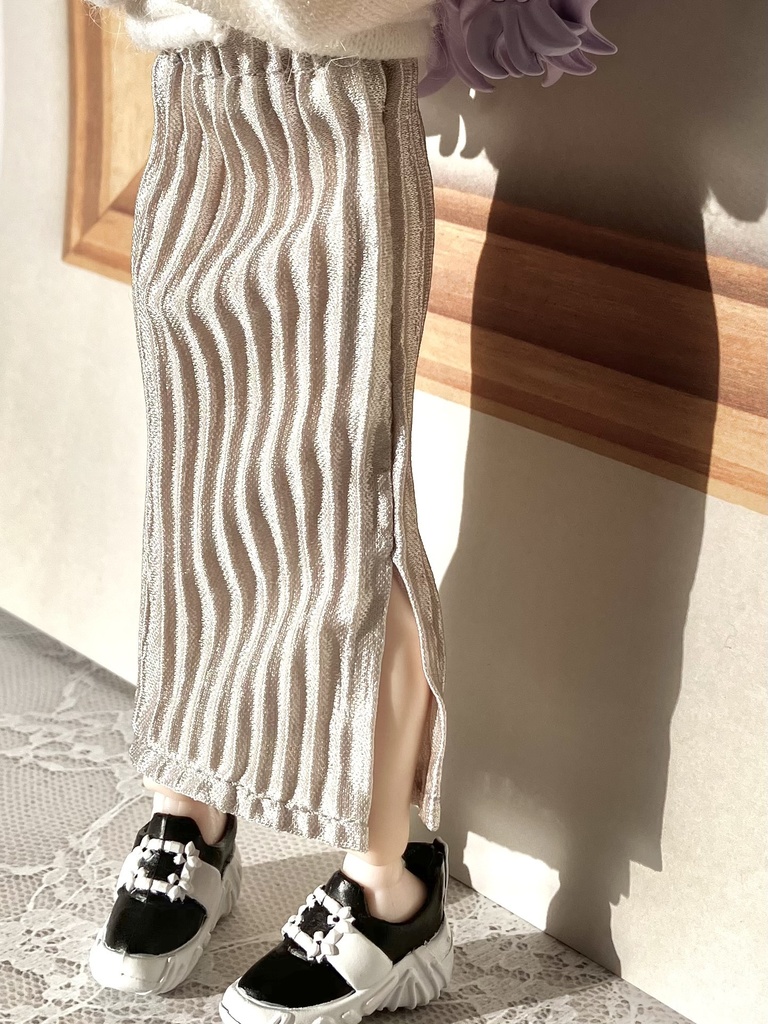 【1/8】細プリーツのロングスカート【ドール服】