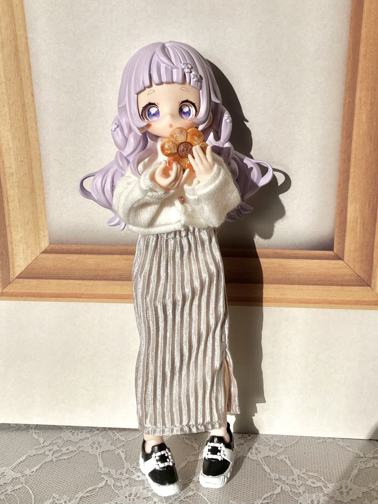 【1/8】細プリーツのロングスカート【ドール服】