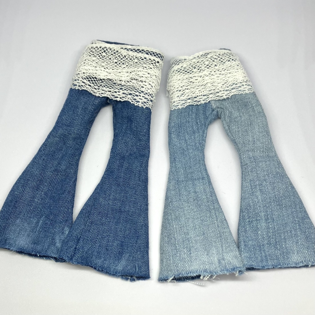 【1/8】レース巻きスカートとY2Kパンツ【ドール服】