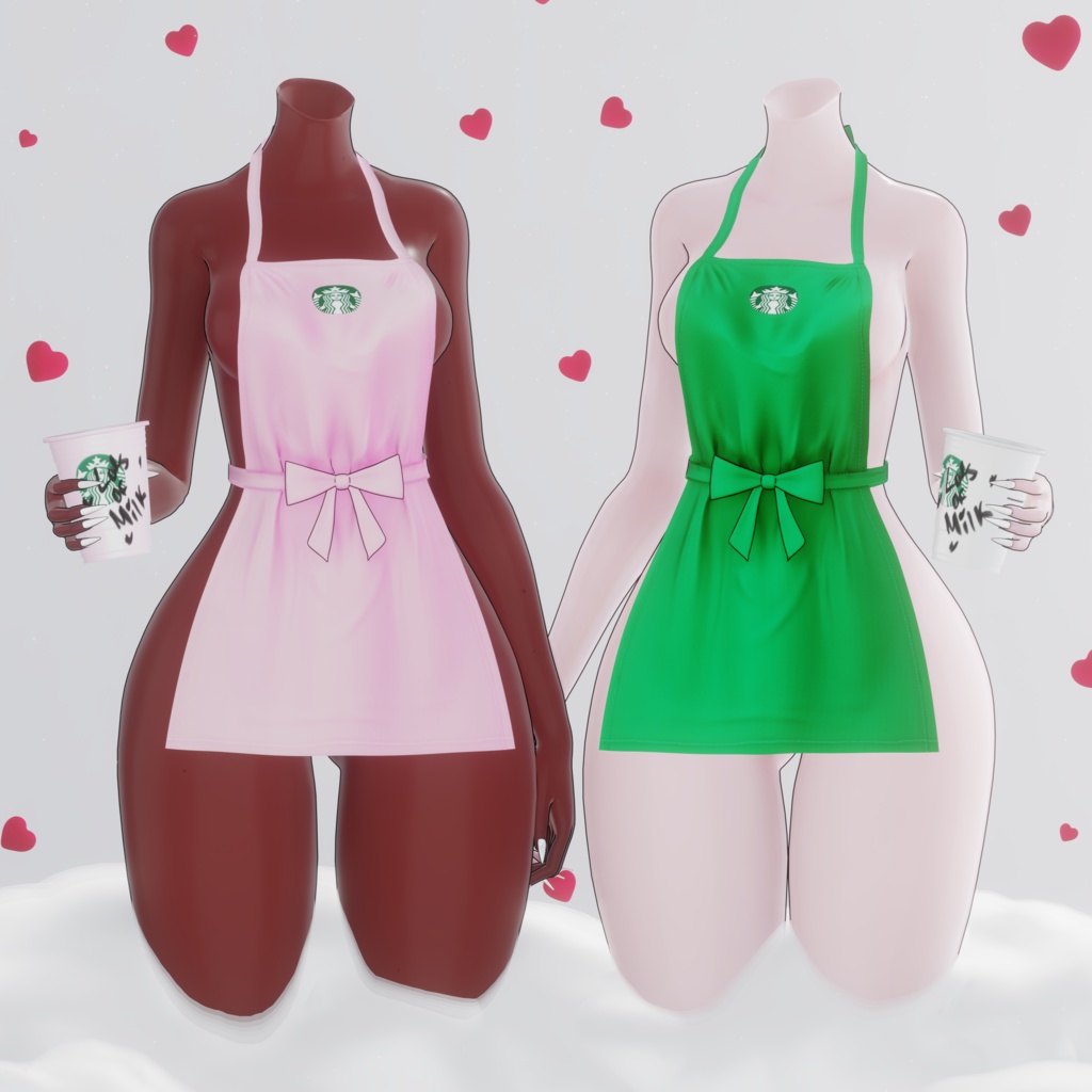 Ice Latte Set - VRChat Asset