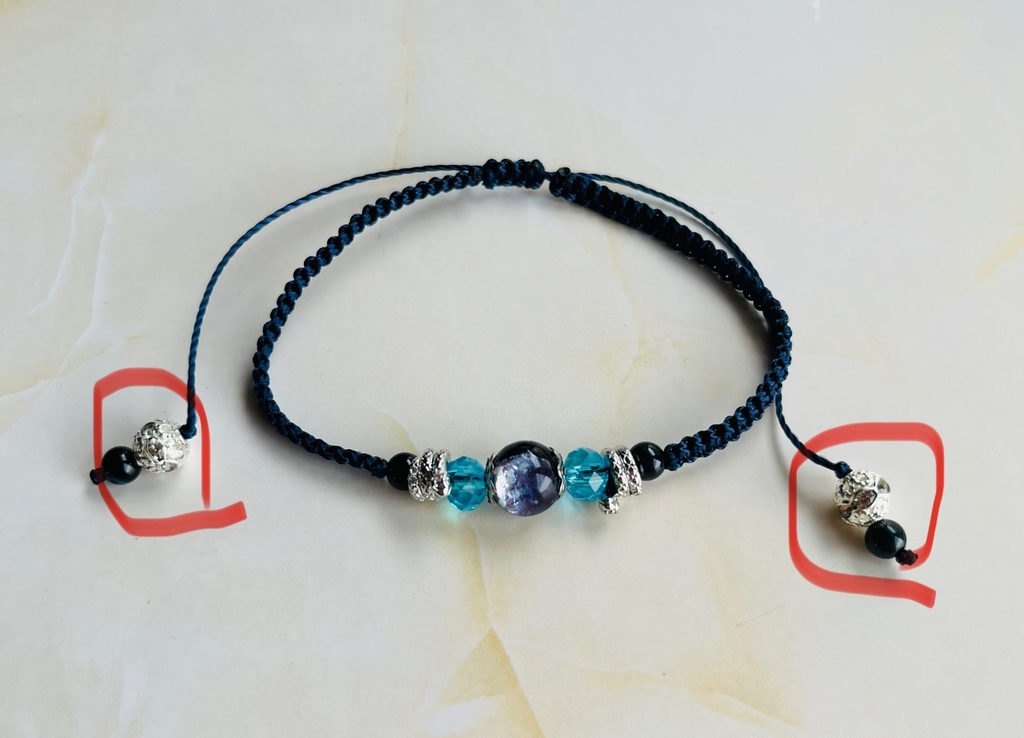 荼毘イメージブレスレット(蛇ロンデル)