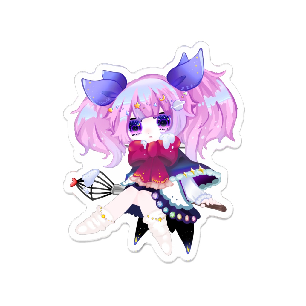 🎀70×70 バッジ(フチ透明)