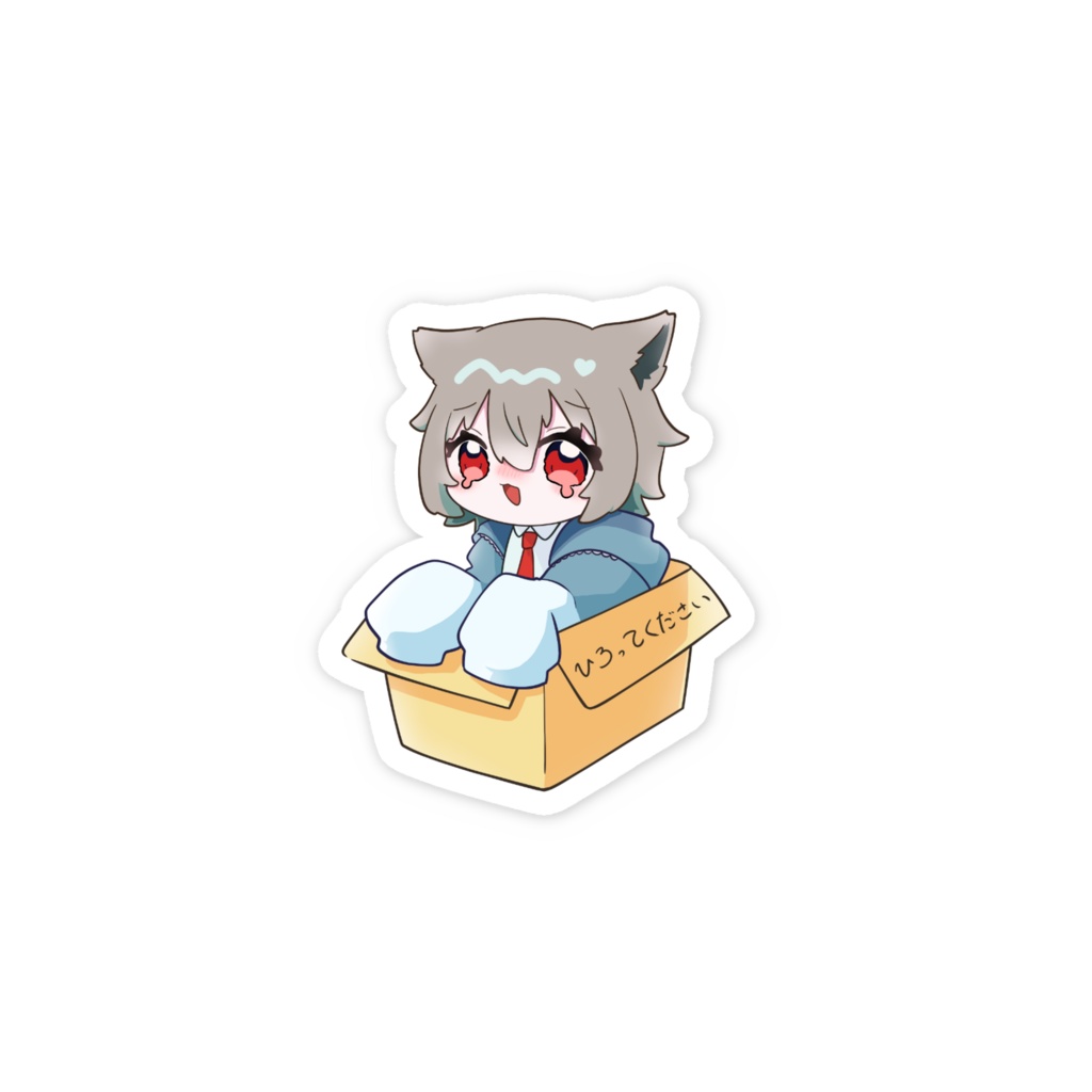 ひろってくれやなスマホステッカー